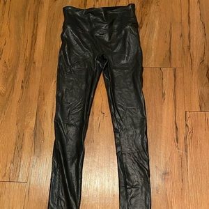 Spanx Faux Leather Croc Leggings